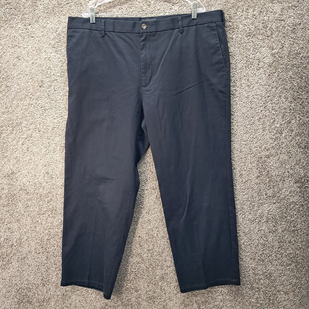 Dockers Mens Classic Fit Navy Blue Cotton Chino Pants 42x30 8275